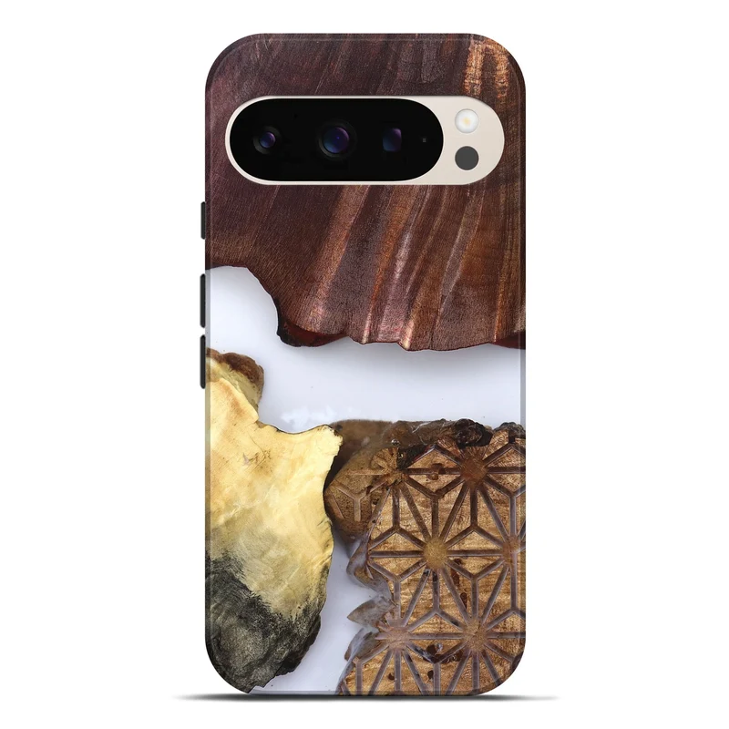 Pixel 9 Pro XL Wood Live Edge Phone Case - Deanna (Clear, 829796)