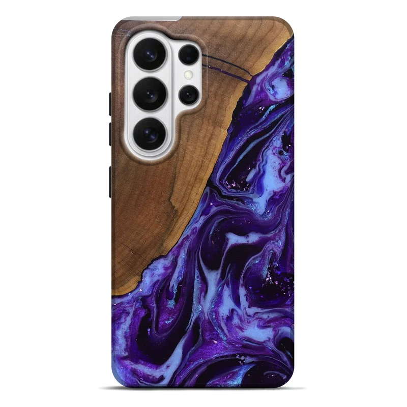 Galaxy S26 Ultra Wood Live Edge Phone Case - Koen (Purple, 829794)