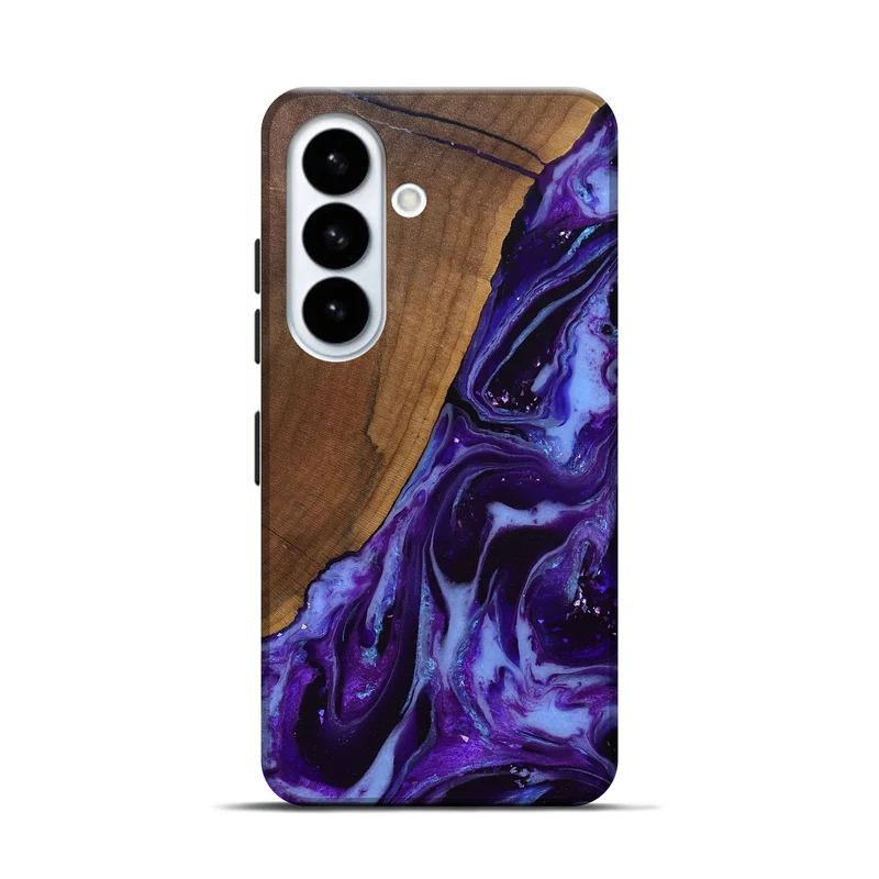 Galaxy S26 Wood Live Edge Phone Case - Koen (Purple, 829794)