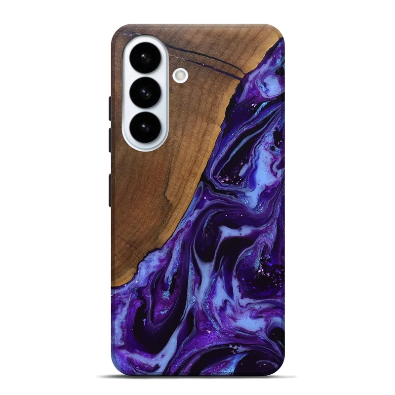 Galaxy S26 Plus Wood Live Edge Phone Case - Koen (Purple, 829794)