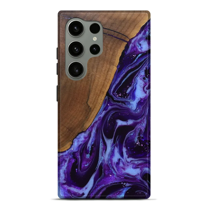 Galaxy S24 Ultra Wood Live Edge Phone Case - Koen (Purple, 829794)