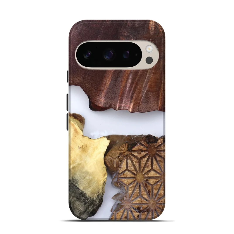 Pixel 10 Pro Wood Live Edge Phone Case - Deanna (Clear, 829796)