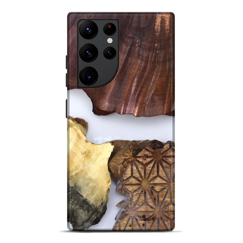 Galaxy S22 Ultra Wood Live Edge Phone Case - Deanna (Clear, 829796)
