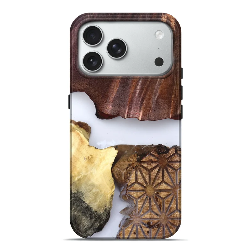 iPhone 18 Pro Max Wood Live Edge Phone Case - Deanna (Clear, 829796)
