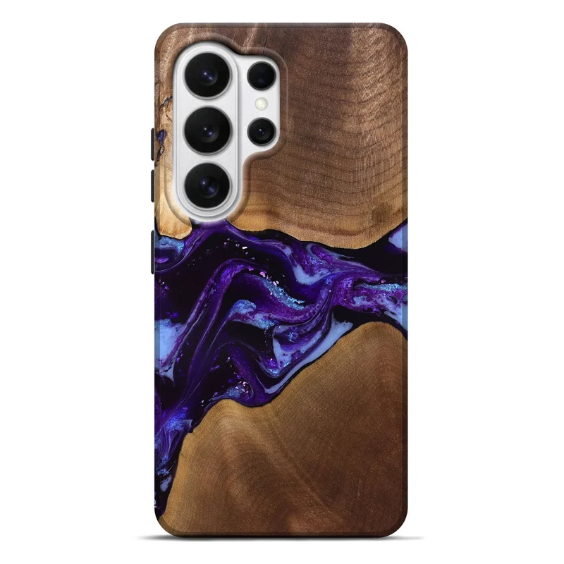 Galaxy S26 Ultra Wood Live Edge Phone Case - Cierra (Purple, 829793)