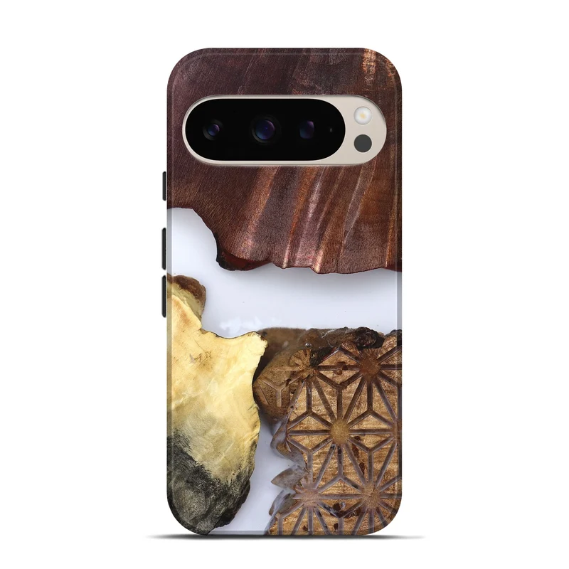 Pixel 9 Wood Live Edge Phone Case - Deanna (Clear, 829796)