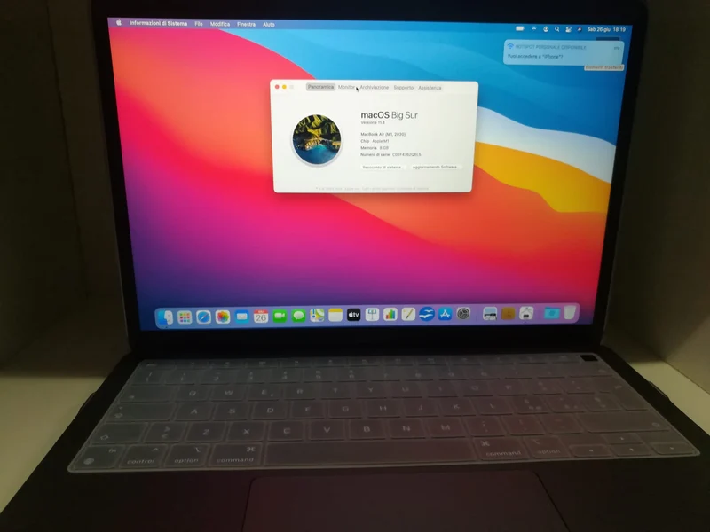 APPLE MACBOOK AIR 13" M1 8C. CPU / 8C. GPU 512GB SPACE GRAY MGN73T/A USATO CON GARANZIA + ACCESSORI
