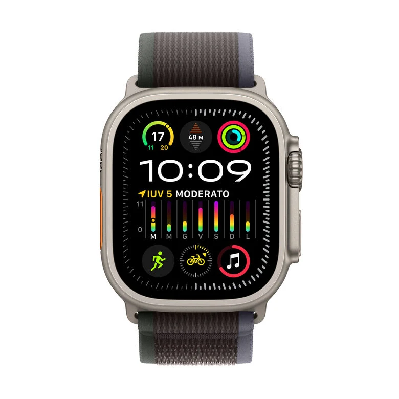 Apple Watch Ultra 2 GPS + Cellular, Cassa 49m in Titanio con Blu/Nero Trail Loop - M/L