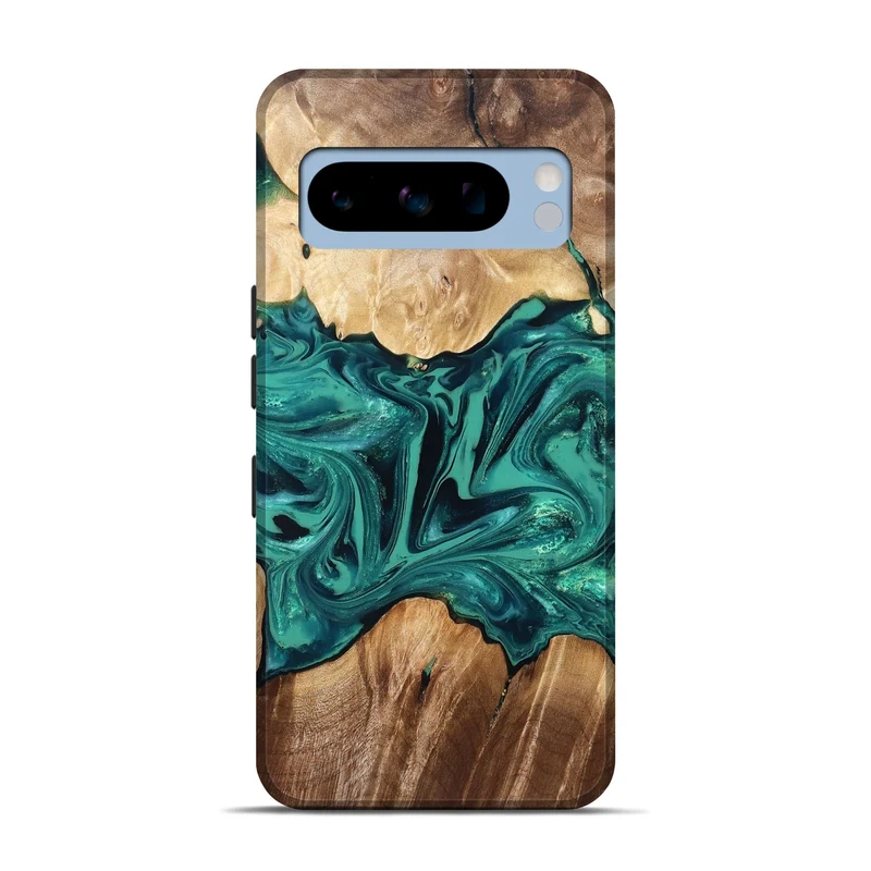 Pixel 8 Pro Wood Live Edge Phone Case - Nash (Green, 829790)