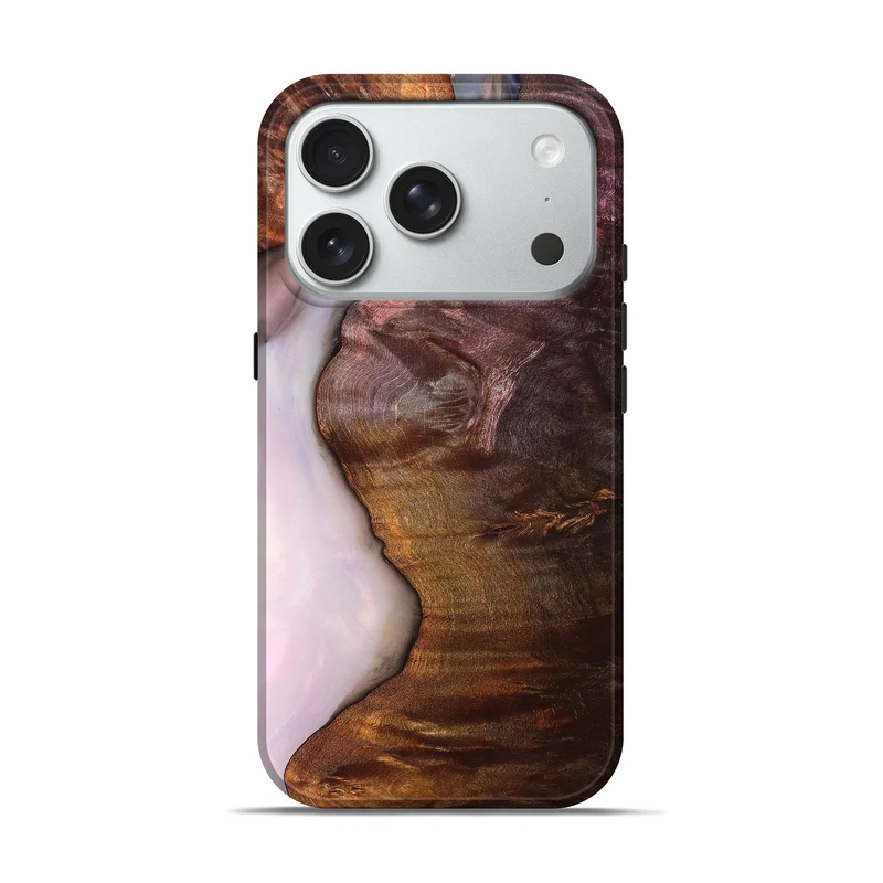 iPhone 18 Pro Wood Live Edge Phone Case - Jasiah (Clear, 829789)