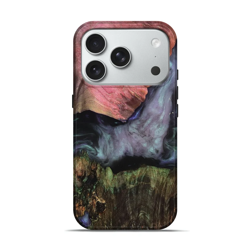 iPhone 18 Pro Wood Live Edge Phone Case - Spencer (Clear, 829785)