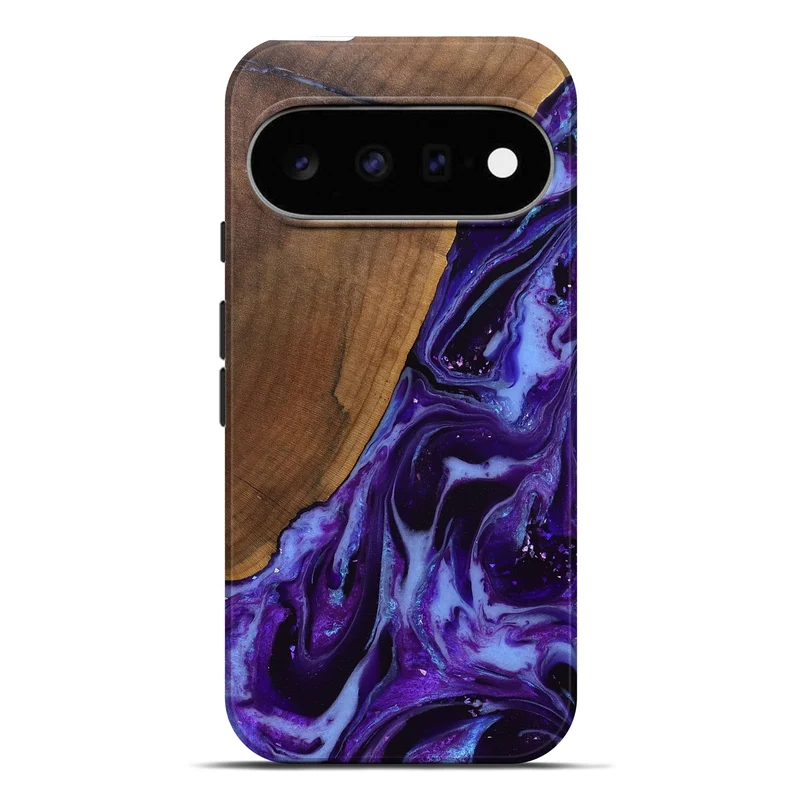 Pixel 11 Pro XL Wood Live Edge Phone Case - Koen (Purple, 829794)