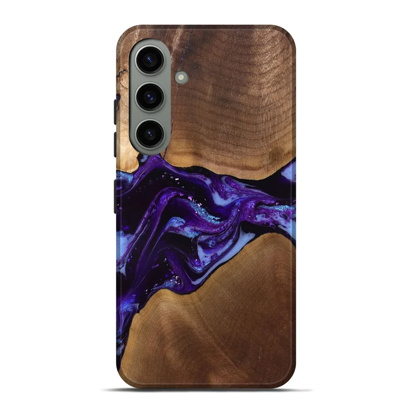 Galaxy S24 Plus Wood Live Edge Phone Case - Cierra (Purple, 829793)