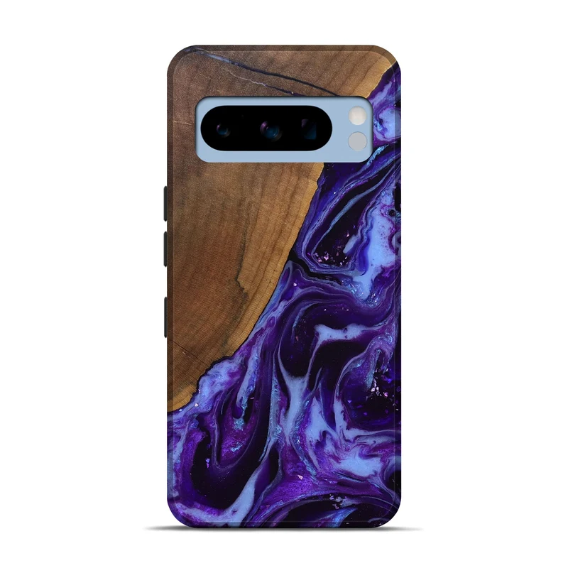 Pixel 8 Pro Wood Live Edge Phone Case - Koen (Purple, 829794)