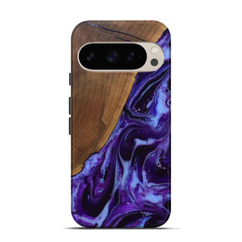 Pixel 10 Wood Live Edge Phone Case - Koen (Purple, 829794)