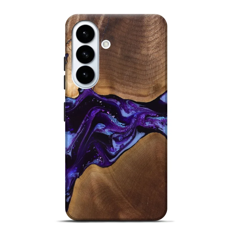 Galaxy S26 Plus Wood Live Edge Phone Case - Cierra (Purple, 829793)