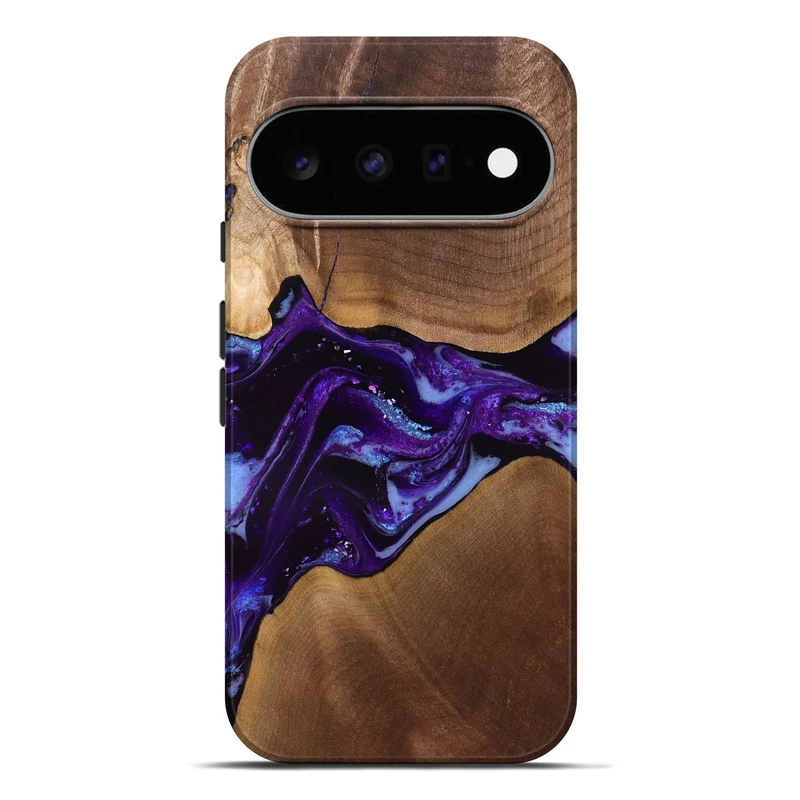 Pixel 11 Pro XL Wood Live Edge Phone Case - Cierra (Purple, 829793)