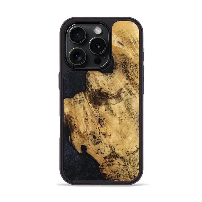 iPhone 16 Pro Wood Phone Case - Adhara (Wood Burl, 829762)