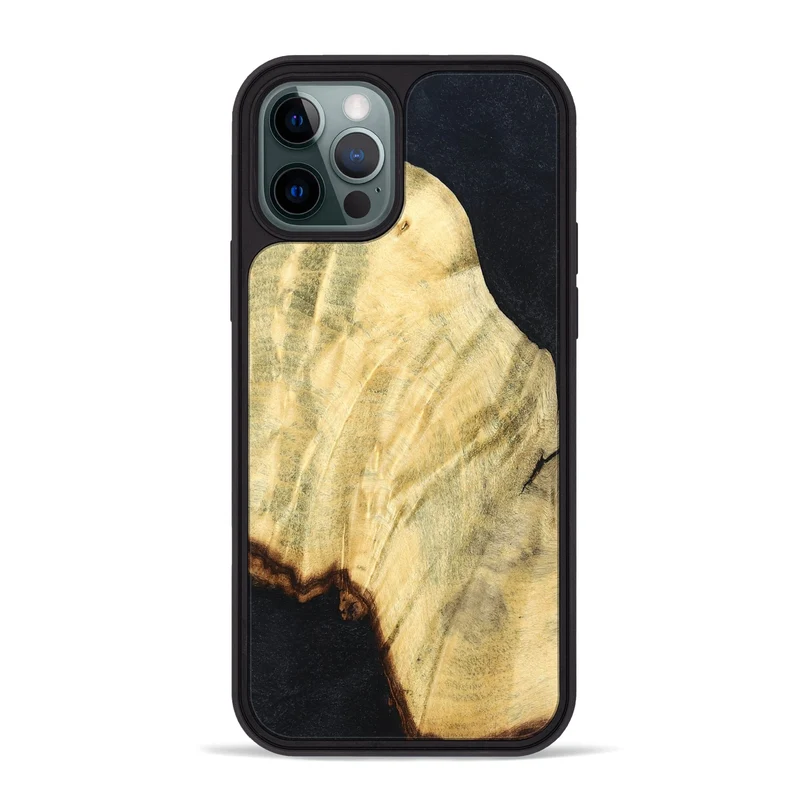 iPhone 12 Pro Max Wood Phone Case - Jarred (Wood Burl, 829750)