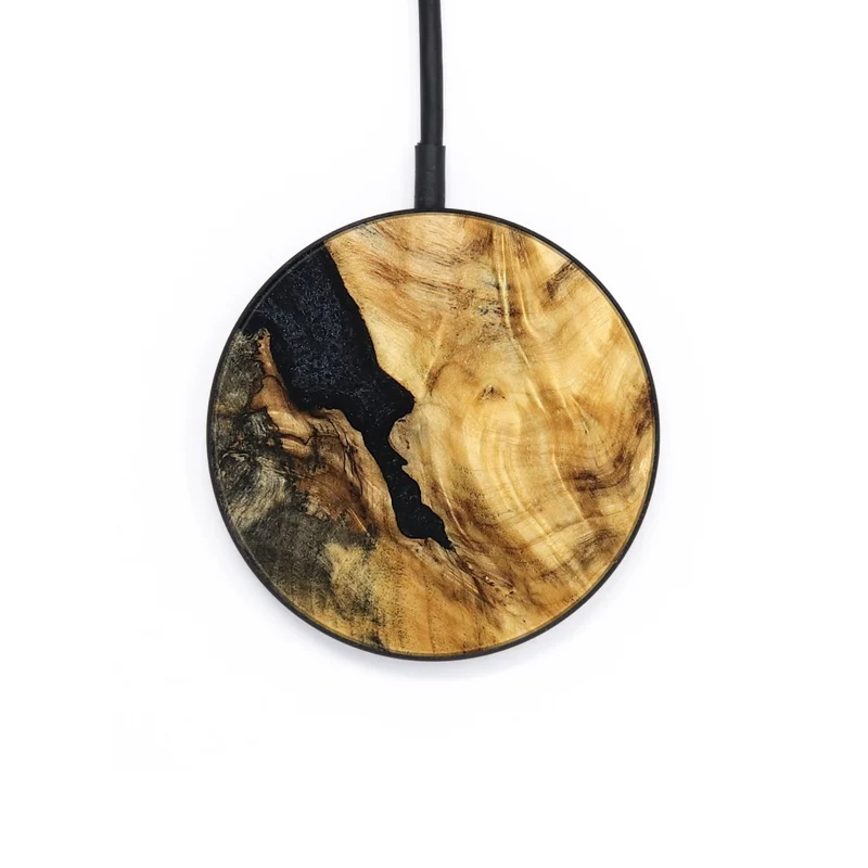 Circle Wood Wireless Charger - Jaydin (Wood Burl, 829776)