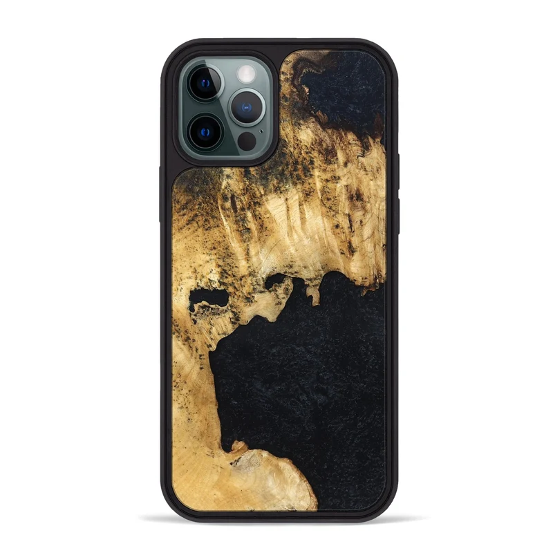 iPhone 12 Pro Max Wood Phone Case - Belle (Wood Burl, 829765)