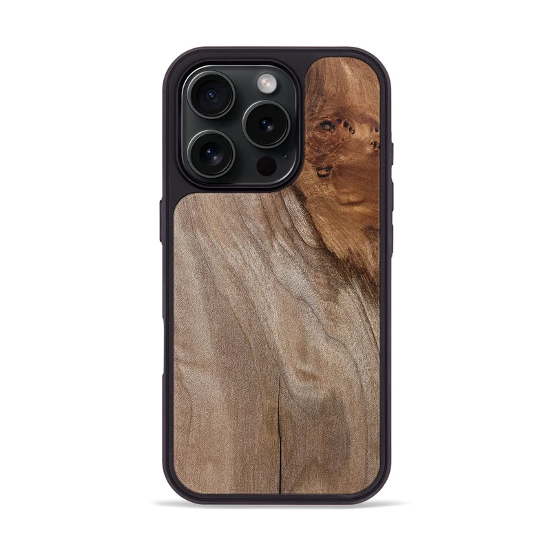 iPhone 16 Pro Wood Phone Case - Hakeem (Wood Burl, 829760)