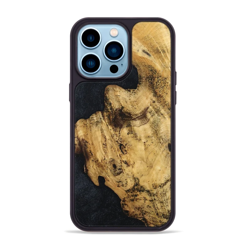 iPhone 14 Pro Max Wood Phone Case - Adhara (Wood Burl, 829762)