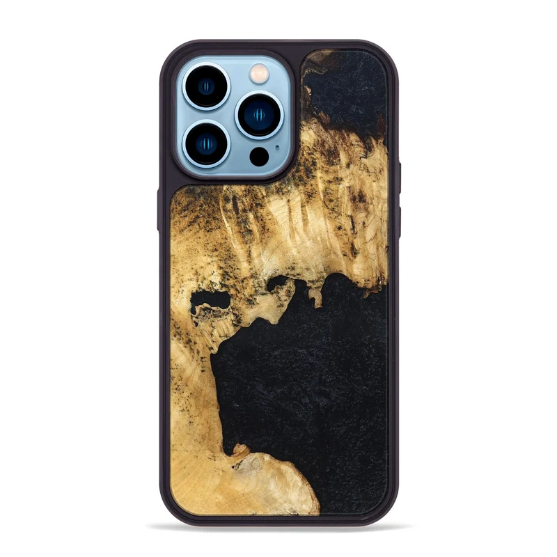 iPhone 14 Pro Max Wood Phone Case - Belle (Wood Burl, 829765)