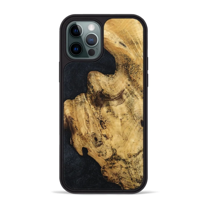 iPhone 12 Pro Max Wood Phone Case - Adhara (Wood Burl, 829762)