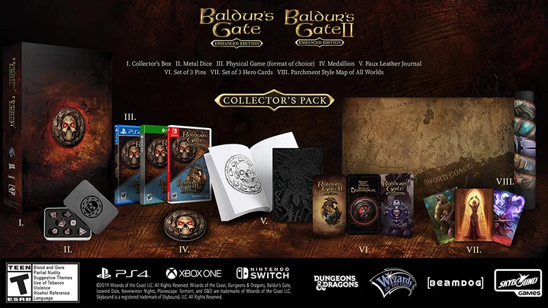Baldur's Gate Enhanced und Collector's Edition -PS4 (versione inglese)