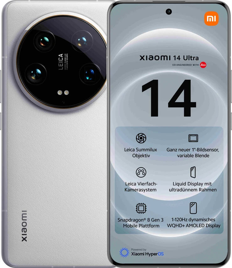 Xiaomi 14 Ultra 17,1 cm (6.73") Doppia SIM 5G USB tipo-C 16 GB 512 GB 5000 mAh Bianco