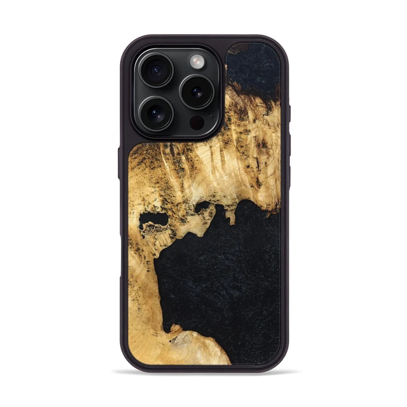 iPhone 16 Pro Wood Phone Case - Belle (Wood Burl, 829765)