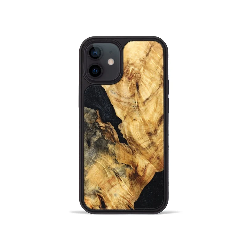 iPhone 12 mini Wood Phone Case - Jaydin (Wood Burl, 829776)
