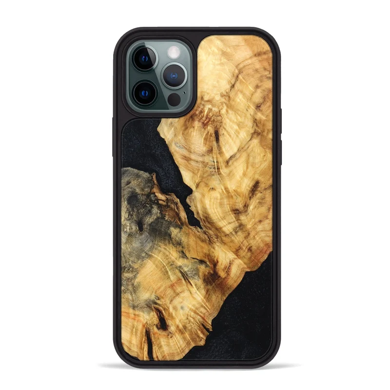 iPhone 12 Pro Max Wood Phone Case - Jaydin (Wood Burl, 829776)