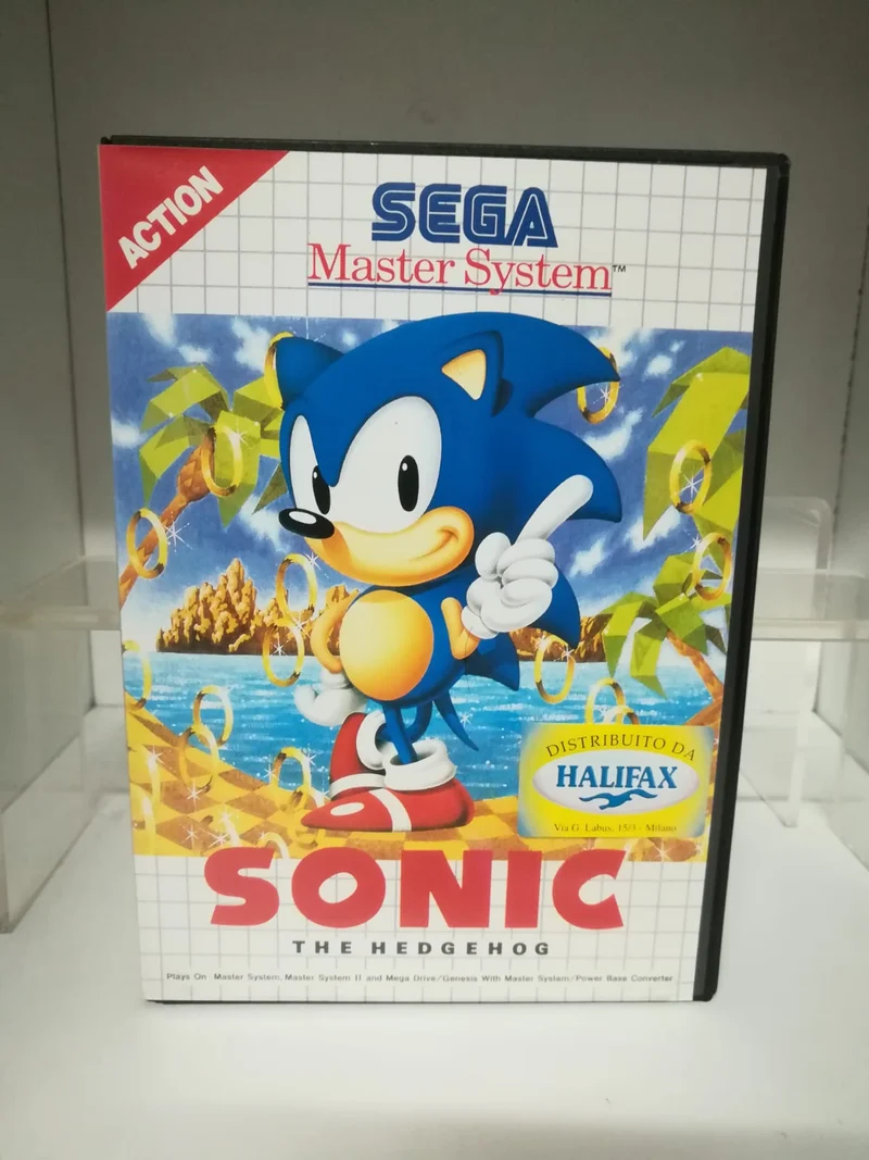 SONIC THE HEDGEHOG SEGA MASTER SYSTEM (NUOVO versione europea)