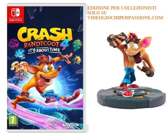 Crash Bandicoot 4 - It's About Time Collector's Edition Nintendo Switch Edizione Italiana