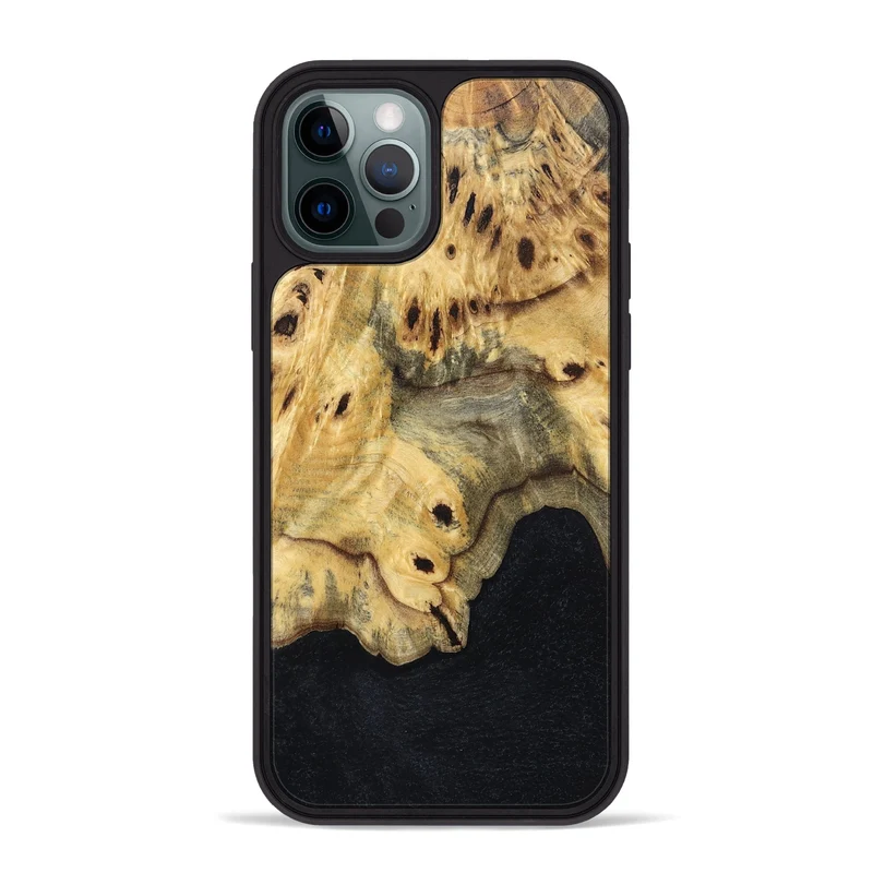 iPhone 12 Pro Max Wood Phone Case - Eliezer (Wood Burl, 829763)