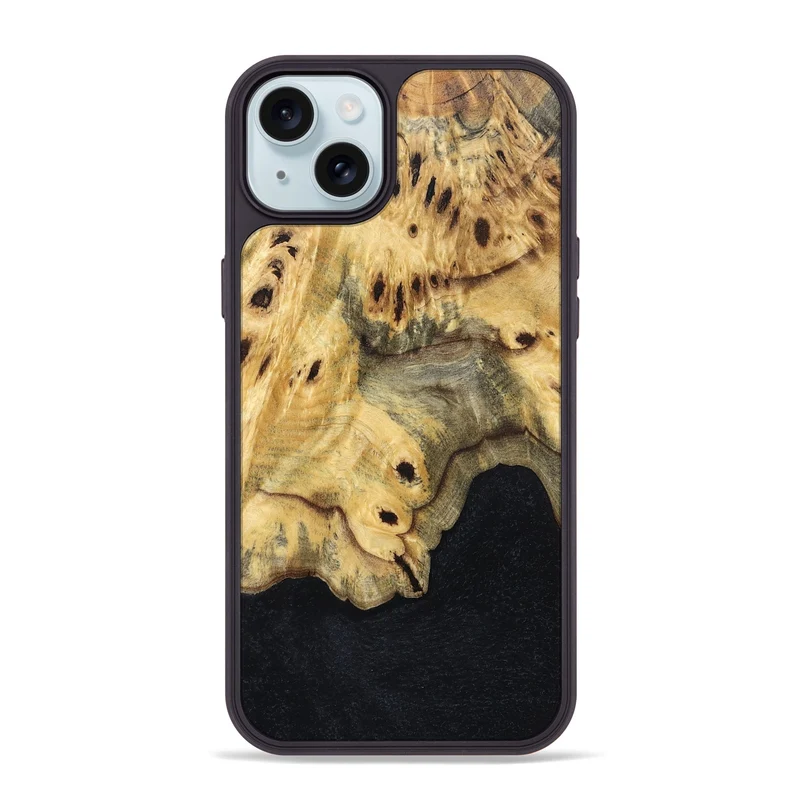 iPhone 15 Plus Wood Phone Case - Eliezer (Wood Burl, 829763)