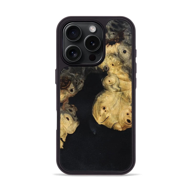 iPhone 16 Pro Wood Phone Case - Vanesa (Wood Burl, 829767)