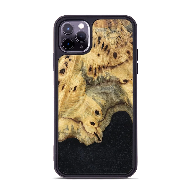 iPhone 11 Pro Max Wood Phone Case - Eliezer (Wood Burl, 829763)