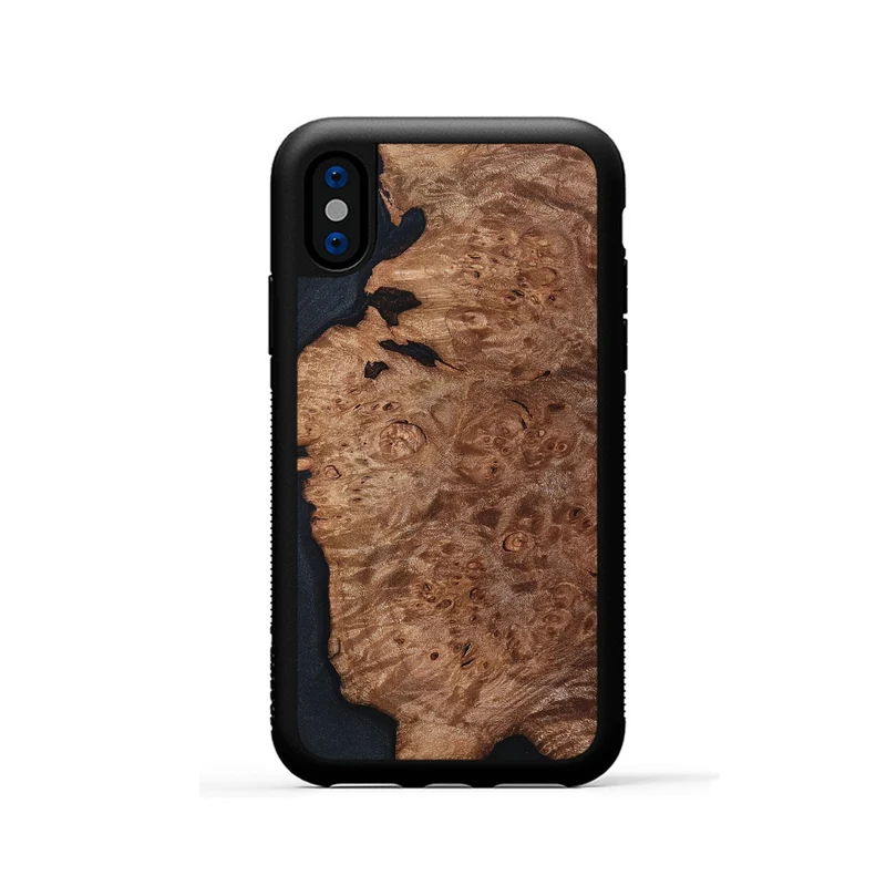 iPhone Xs Wood Phone Case - Sylvie (Wood Burl, 829759)