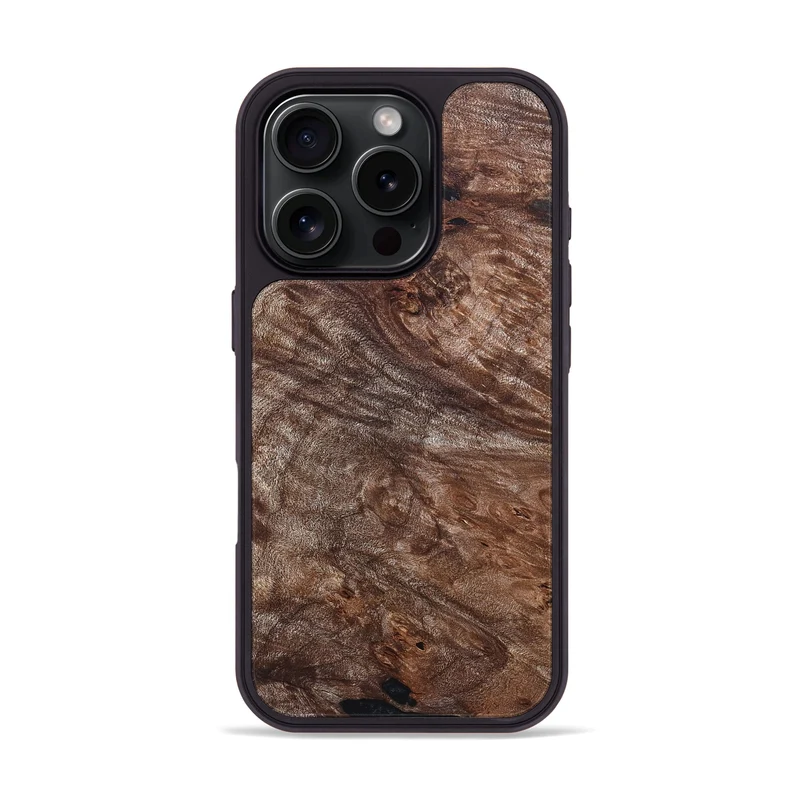 iPhone 16 Pro Wood Phone Case - Breana (Wood Burl, 829749)