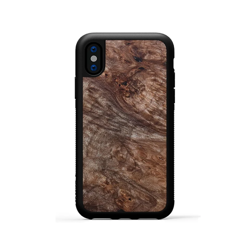 iPhone Xs Wood Phone Case - Breana (Wood Burl, 829749)