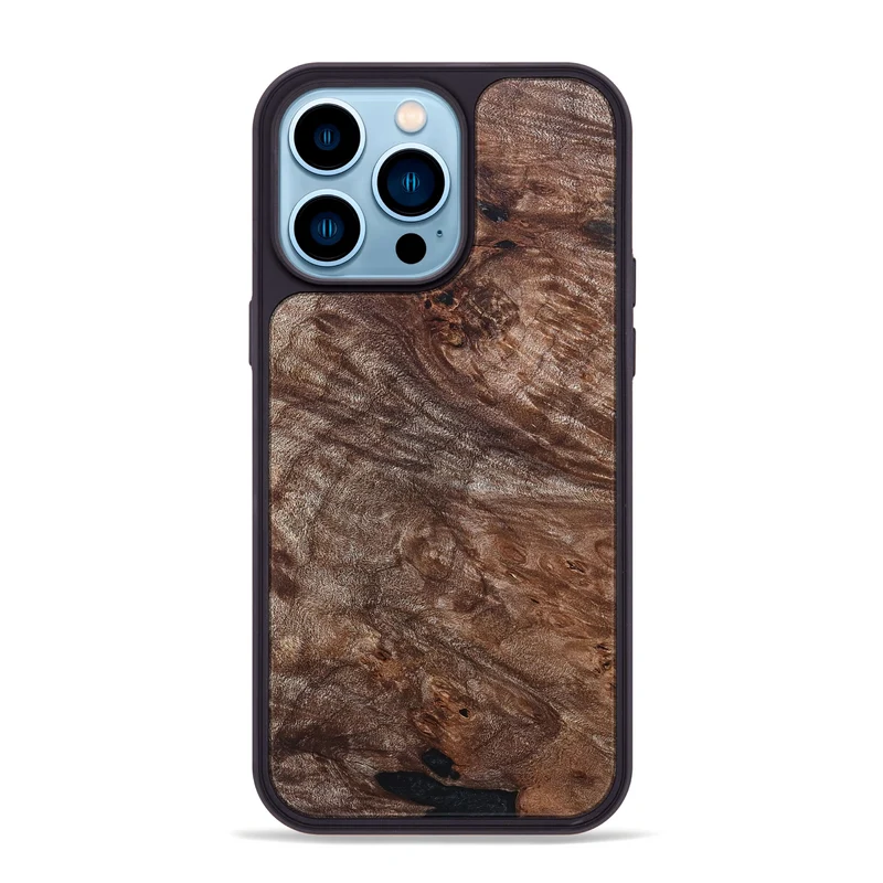 iPhone 14 Pro Max Wood Phone Case - Breana (Wood Burl, 829749)