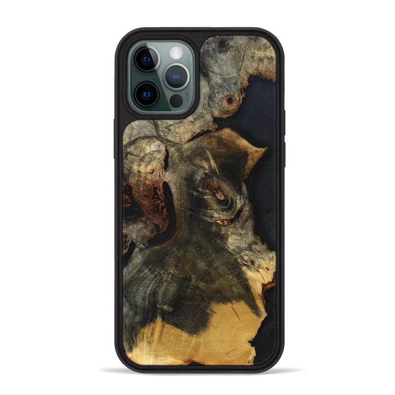 iPhone 12 Pro Max Wood Phone Case - Ismael (Wood Burl, 829745)
