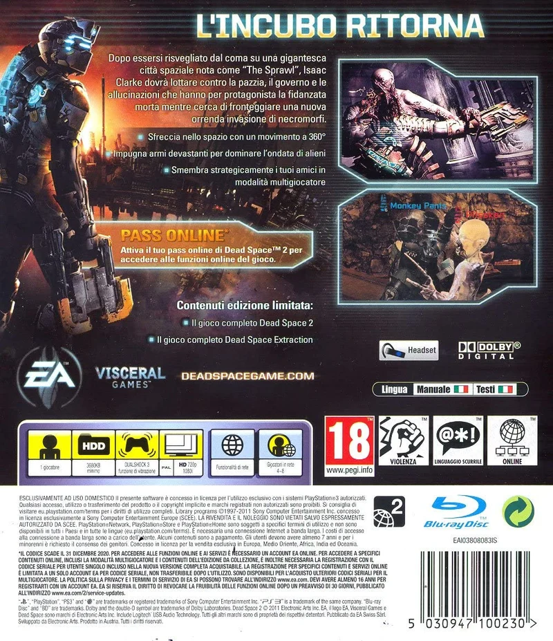 DEAD SPACE 2 LIMITED EDITION PS3 (versione italiana)