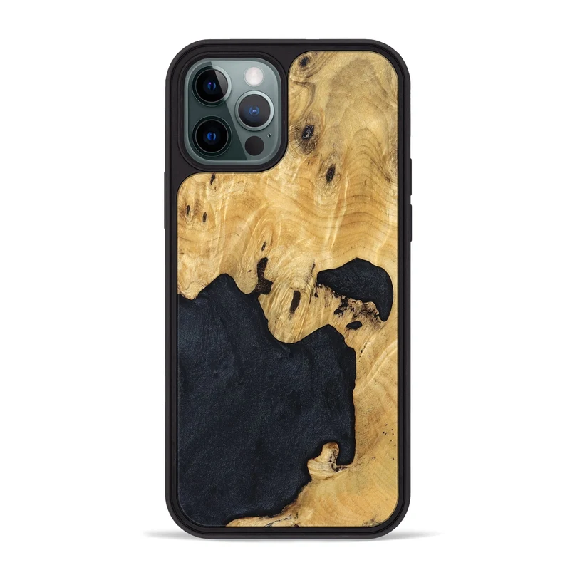 iPhone 12 Pro Max Wood Phone Case - Arleen (Wood Burl, 829741)