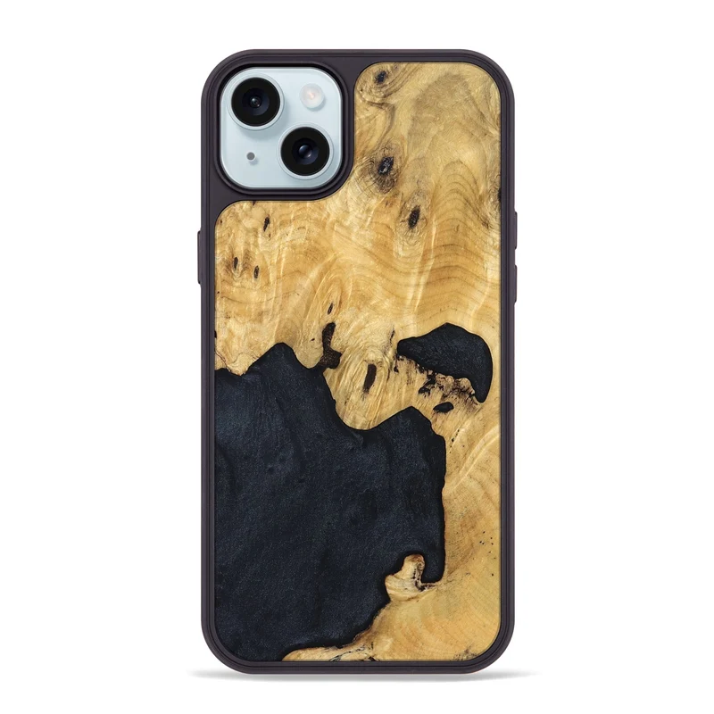 iPhone 15 Plus Wood Phone Case - Arleen (Wood Burl, 829741)