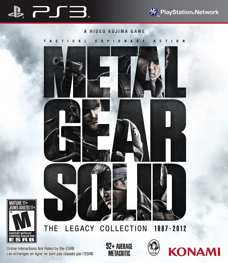 Metal Gear Solid The Legacy Collection Playstation 3 Edizione Americana( No ArtBook)