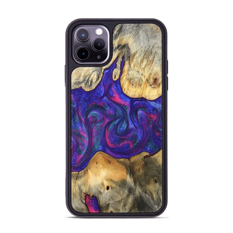 iPhone 11 Pro Max Wood Phone Case - Donie (Purple, 829728)